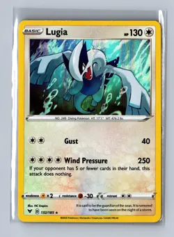 Lugia Holo Rare Pokemon SWSH04: Vivid Voltage #132/185 - Image 1