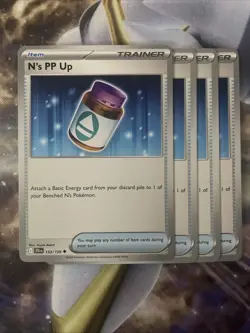 4x N's PP Up 153/159 Pokemon TCG Journey Together NM Playset Lot Trainer Item - Image 1