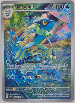 Frogadier 089/086 Shiny Rare ME04: Chaos Rising Pokemon Holo NM - Image 1