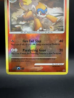 Pokemon TCG Monferno 56/127 Platinum Uncommon Reverse Holo MP - Image 4