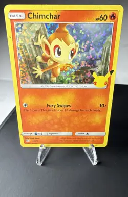 Pokemon Chimchar 012/025 McDonald's 25th Anniversary Holo - Image 1