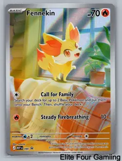 Fennekin 080 Holo Promo ME: Mega Evolution Promo Pokemon Near Mint - Image 1