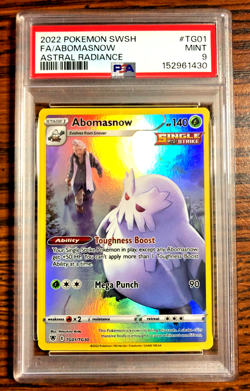 Abomasnow FA UR #TG01|PSA MINT 9|Astral Radiance Trainer Gallery|Pokemon TCG - Image 1