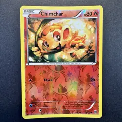 Pokemon - Chimchar - 15/135 - Common - Reverse Holo - BW Plasma Storm - NM - Image 1