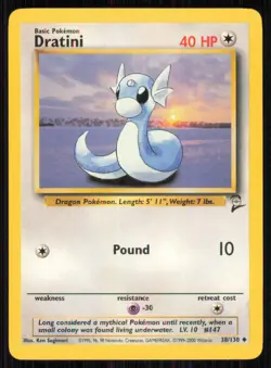 Dratini 38/130 Uncommon Base Set 2 Pokemon Lightly Played - Image 1