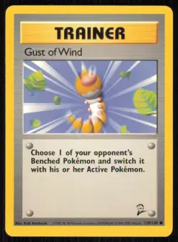 Gust of Wind 120/130 Common Base Set 2 Pokemon Lightly Played - Image 1