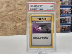 PSA 9 MINT Energy Retrieval 81/102 #81 Shadowless Base Set Pokemon Trading Card - Image 1