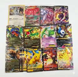 Lot of 64 Jumbo Pokemon Cards - V Vstar Gx Ex XY Mid Era Suicune Mewtwo Pikachu - Image 1