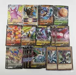 Lot of 64 Jumbo Pokemon Cards - V Vstar Gx Ex XY Mid Era Suicune Mewtwo Pikachu - Image 3