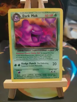 Pokemon Dark Muk TCG Team Rocket Card 41/82 Regular LP - Image 1