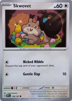 SKWOVET - COMMON - OBSIDIAN FLAMES - POKEMON CARD - 178/197 - Image 1