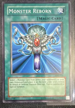 Monster Reborn SDK-036 Unlimited LP Yu-Gi-Oh Spell Card Kaiba - Image 1