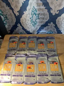 10 new Sealed Packs Sim City Booster Pack Card game 14 cards each pack Mayfair - Image 1