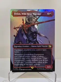 MTG Firion, Wild Rose Warrior (Borderless) FOIL Final Fantasy - Image 1