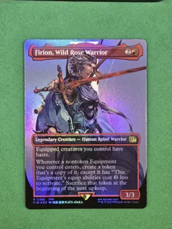 MTG Firion, Wild Rose Warrior (Borderless) FOIL Final Fantasy - Image 5