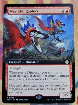 Wrathful Raptors (Extended Art) MTG Commander: The Lost Caverns of Ixalan (NM) - Image 1