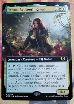 Yenna, Redtooth Regent (Extended Art) MTG Wilds of Eldraine (WOE) (NM) - Image 1
