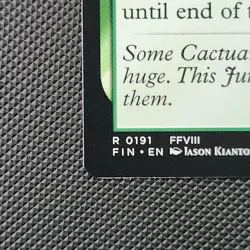 Jumbo Cactuar 0191 R MTG Final Fantasy FIN EN pack fresh  - Image 5