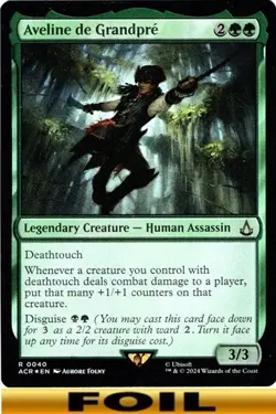 1x - Aveline de Grandpre - FOIL #40 - Universe Beyond: Assassin's Creed - NM MTG - Image 1