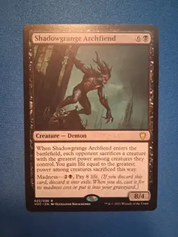 Shadowgrange Archfiend Innistrad: Crimson Vow NM Magic MTG - Image 1