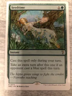 MTG Magic Seedtime x 1 - Mystery Booster 2- FREE SHIPPING - Image 1