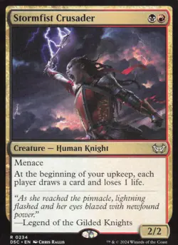 Stormfist Crusader - Commander: Duskmourn: House of Horror DSC - 234 - MTG Magic - Image 1