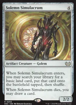 Solemn Simulacrum - Commander: Duskmourn: House of Horror DSC - 253 - MTG Magic - Image 1