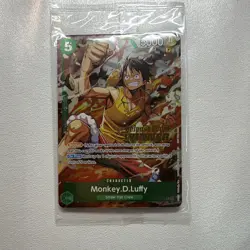One Piece TCG Monkey D. Luffy P-135 Release Event Winner Stamped Foil - Image 1