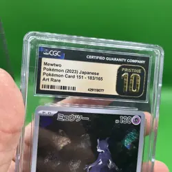 2023 Pokemon Japanese Pokemon Card 183/165 Mewtwo Art Rare Holo CGC 10 - Image 3