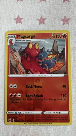 Magcargo 035/264 Fusion Strike Reverse Holo Pokemon TCG Card - Image 1