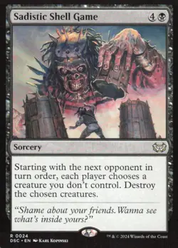 Sadistic Shell Game - Commander: Duskmourn: House of Horror DSC - 24 - MTG Magic - Image 1