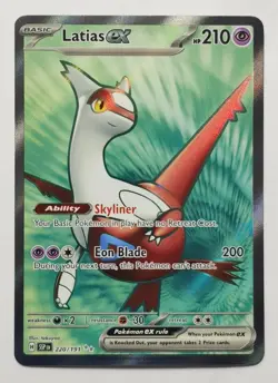 Latias ex 220/191 - Surging Sparks - Pokemon TCG - Ultra Rare Full Art Card NM - Image 1
