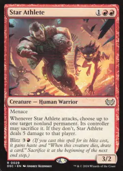 Star Athlete - Commander: Duskmourn: House of Horror DSC - 29 - MTG Magic - Image 1
