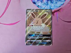 NM! Eevee GX SM233 Sun & Moon Alt Art Promo Pokemon Card! - Image 1