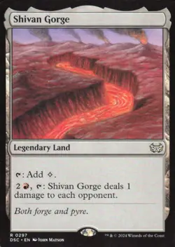 Shivan Gorge - Commander: Duskmourn: House of Horror DSC - 297 - MTG Magic - Image 1