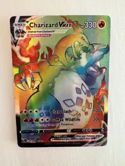 Charizard VMAX Champion's Path 74/73 Secret Rare Rainbow Holo Card - Image 1