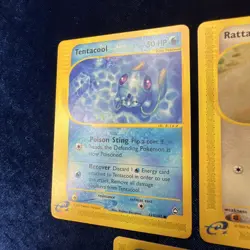 Tentacool Rattata Qwilfish Aquapolis /147 Expedition /165 Pokemon Cards 3 Lot - Image 2