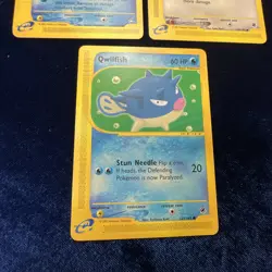 Tentacool Rattata Qwilfish Aquapolis /147 Expedition /165 Pokemon Cards 3 Lot - Image 4
