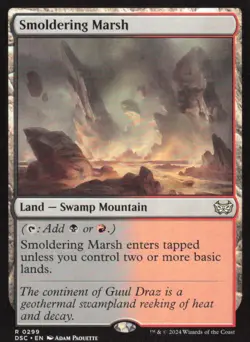 Smoldering Marsh - Commander: Duskmourn: House of Horror DSC - 299 - MTG Magic - Image 1