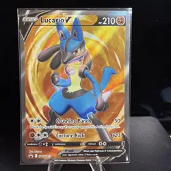 Lucario V SWSH213 SWSH: Sword & Shield Promo Cards Holo - Image 1