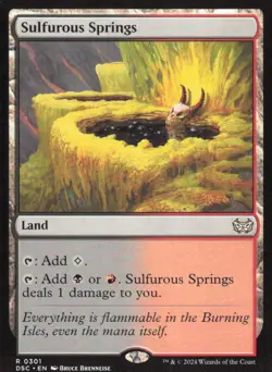Sulfurous Springs - Commander: Duskmourn: House of Horror DSC - 301 - MTG Magic - Image 1