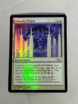 MTG FOIL Ghostly Prison FNM Promos Magic the Gathering - Image 1