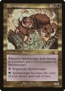 Spiritmonger 121 Rare Apocalypse Magic: The Gathering Lightly Played - Image 1