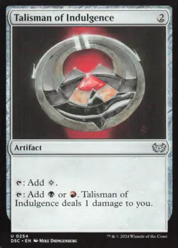Talisman of Indulgence - Commander: Duskmourn: House of Horror DSC - 254 - MTG - Image 1