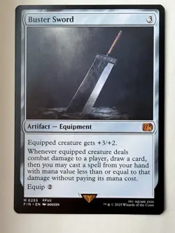 Buster Sword Final Fantasy Regular Magic: The Gathering - Image 1