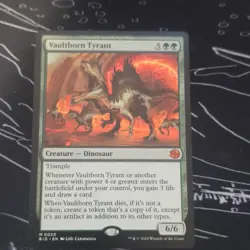 Wizards of the Coast Vaultborn Tyrant Mythic Creature Dinosaur OTJBS #20 ENG - Image 1
