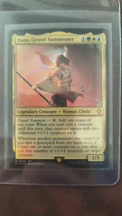 Yuna Grand Summoner & Tidus Final Fantasy Foil Holo Magic Lot 0008 0005 FFX MTG - Image 3