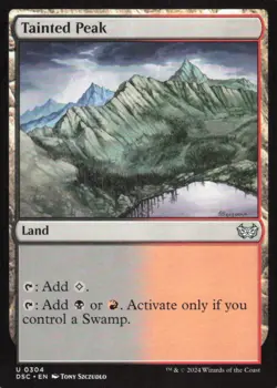 Tainted Peak - Commander: Duskmourn: House of Horror DSC - 304 - MTG Magic - Image 1