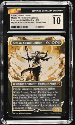 ATRAXA, GRAND UNIFIER Phyrexia One Borderless Ichor Mythic CGC 10 Gem Mint MTG - Image 1