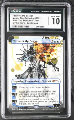 TEZZERET THE SEEKER Secret Lair Yoji Shinkawa CGC 10 MTG [Nostalgium] - Image 1